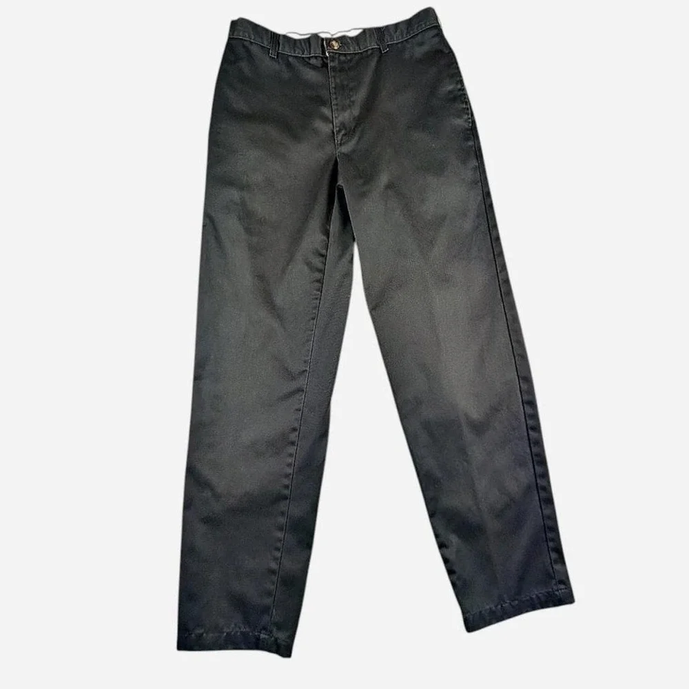 Tailored L.L.Bean Double L classic fit chinos charcoal gray wrinkle free‎ 32x32